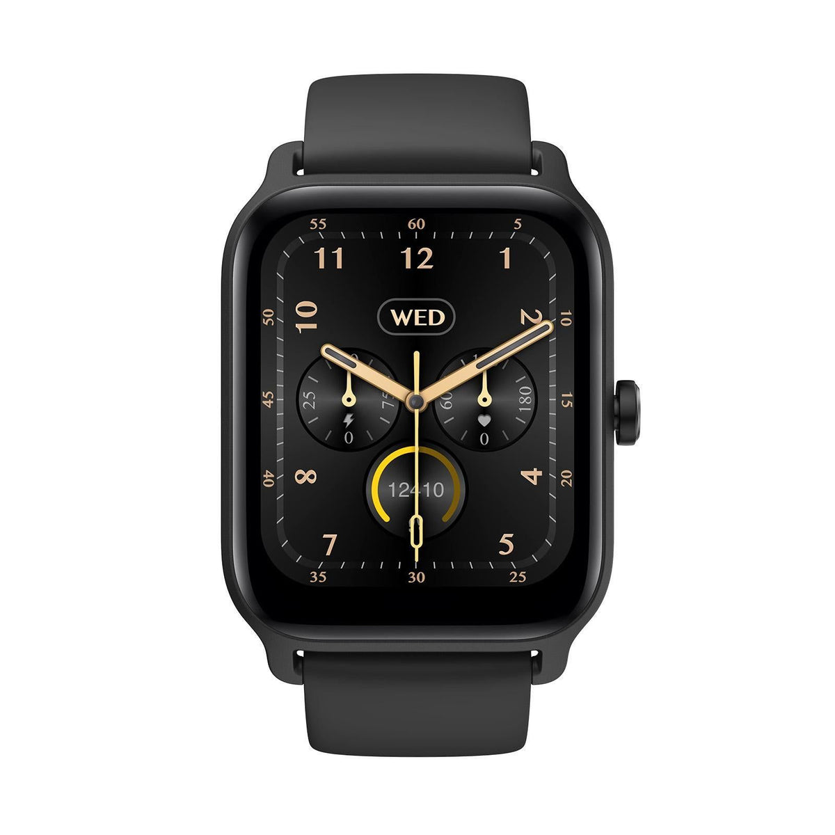 1.8inch Smart Watch IP68 BT5.3 for Android iOS with Heart Rate Monitoring Exercise Records 1pc（Black）