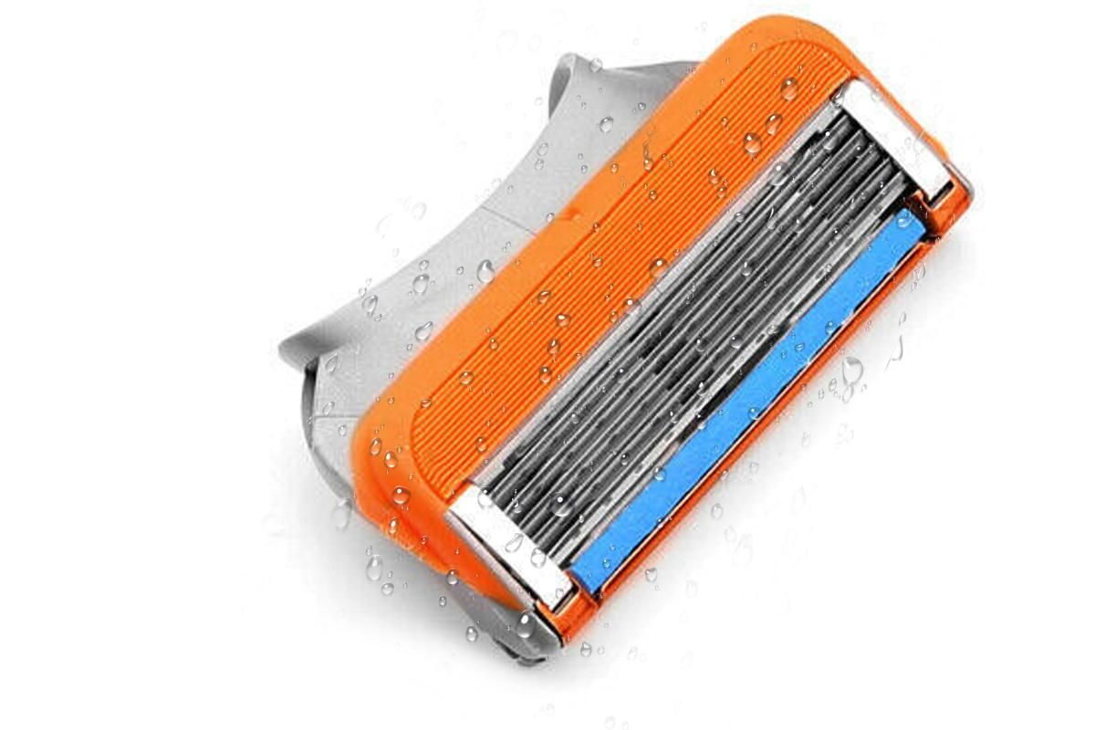 2 Sets of 4 Pcs Replacement 5 Blades Razor Blades for Men Razor Refills for Gillette