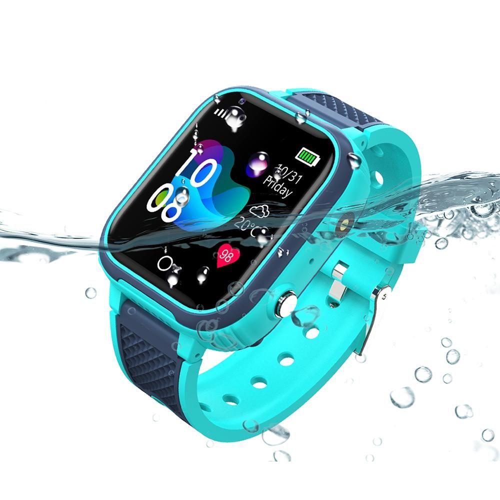 4G Kids Smart Watch with GPS Tracker Water-resistant Kids Cell Phone Watch -Green