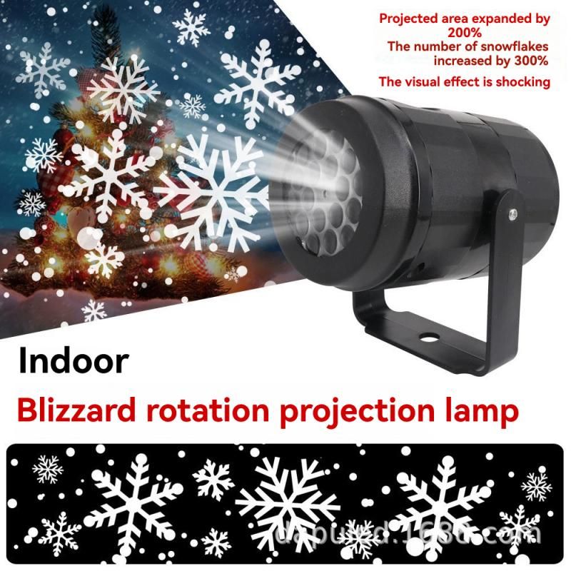 Christmas decorative lights, snowflake projection lights, LED projection lights, stage laser spotlights