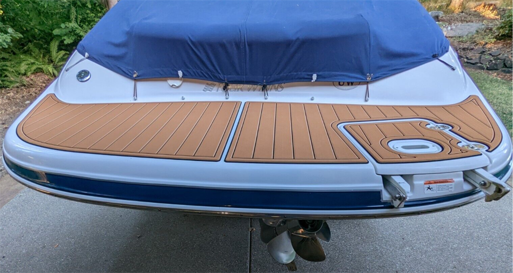 2005 Four Winns Horizon 230 Swim Platform Cockpit Boat EVA Foam Teak Floor Pad SeaDek MarineMat Gatorstep Style Self Adhesive