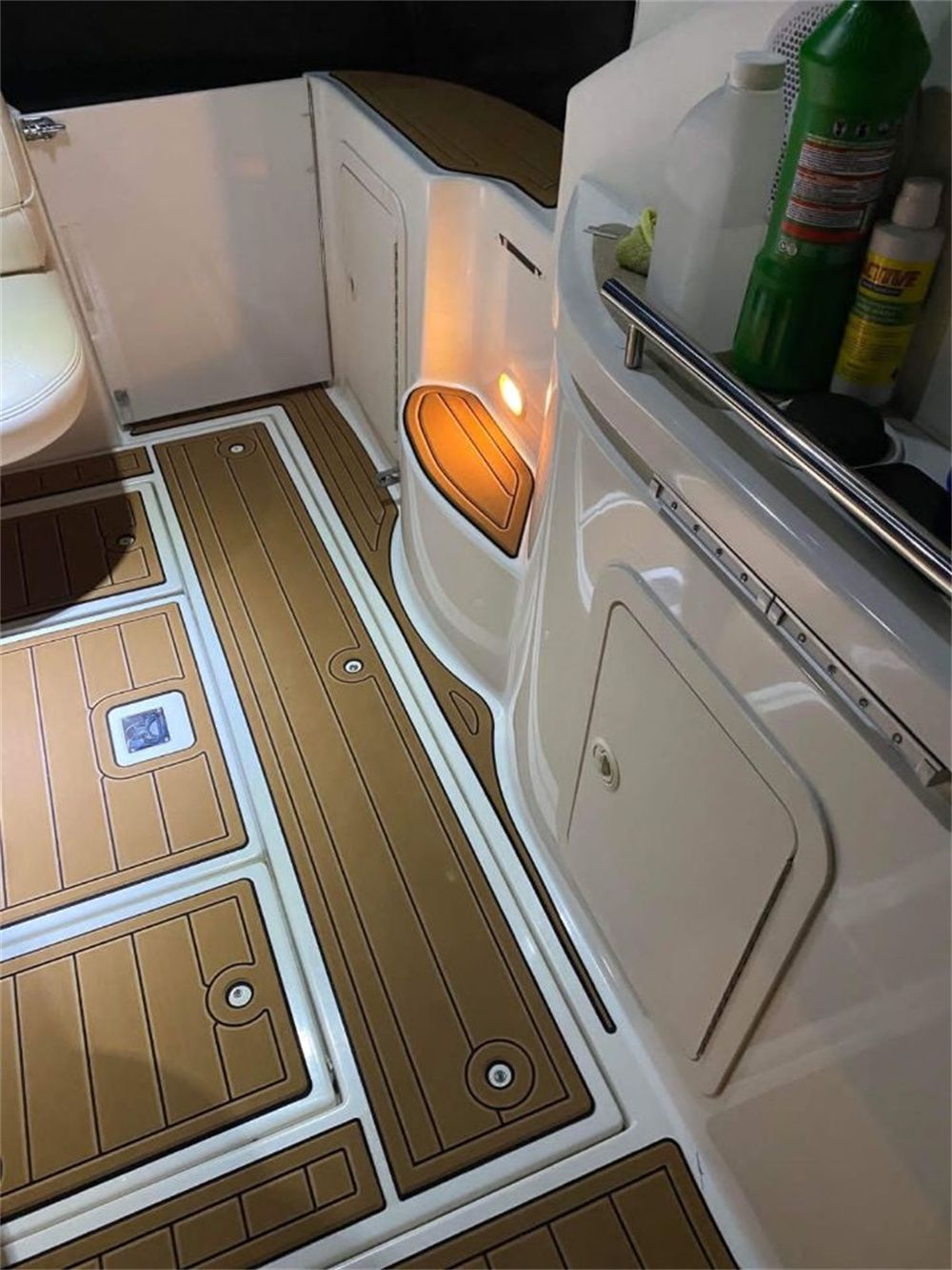 2000 Cruiser Yachts 3075 Express Swim Platform Cockpit Pad Boat EVA Teak Floor SeaDek MarineMat Gatorstep Style Self Adhesive