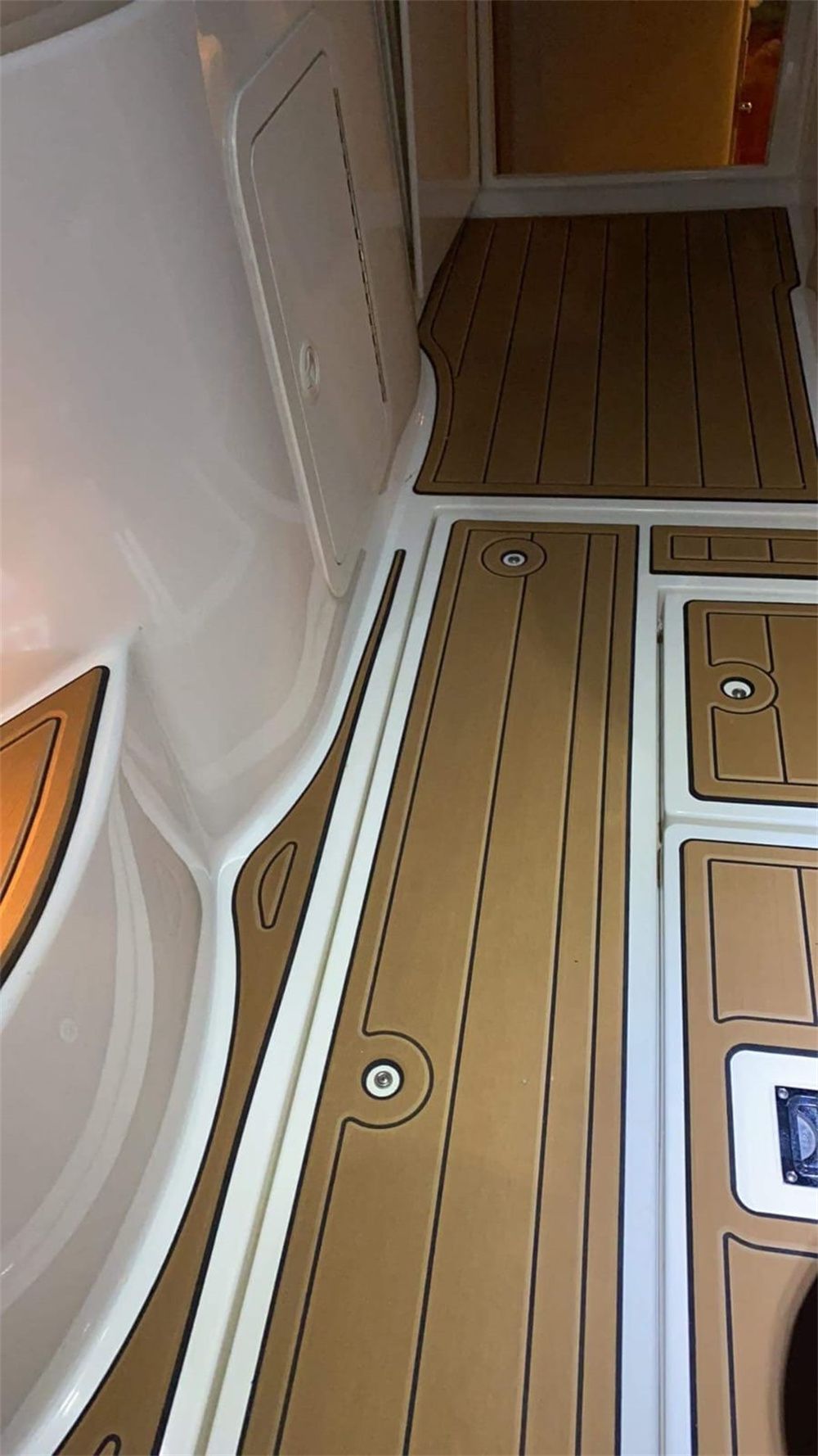 2000 Cruiser Yachts 3075 Express Swim Platform Cockpit Pad Boat EVA Teak Floor SeaDek MarineMat Gatorstep Style Self Adhesive