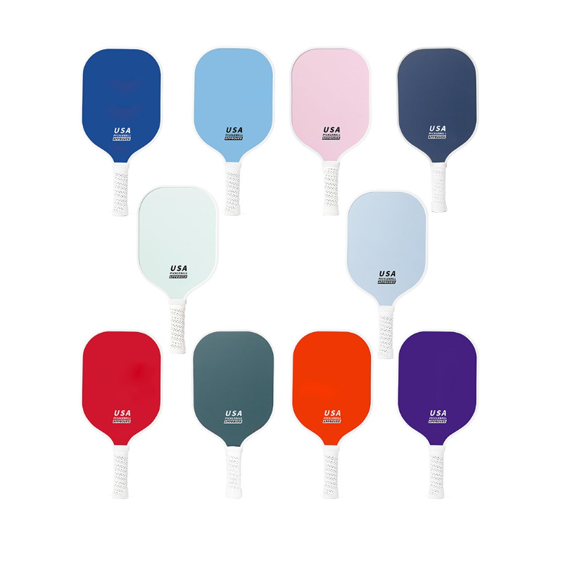 2-Player Pickleball Paddle Set, Durable Glass Fiber Pickleball Racquets with Comfort Grip, Includes 4 Balls & Carry Bag - Dark Blue