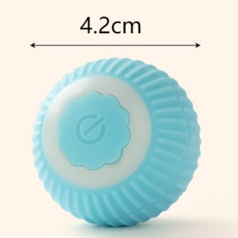 Smart Automatic Cat Toy Ball, Electric Rolling Ball for Cats, Interactive Self-Play Light-Up Kitten Toy—Pink