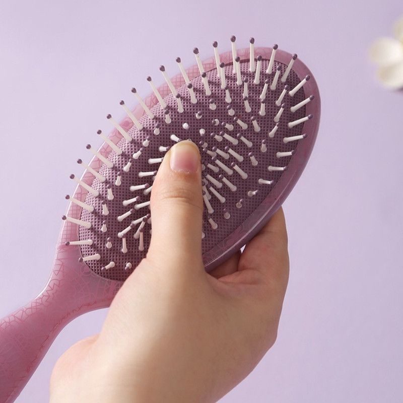 Vintage Totem Printed Air Cushion Comb, Highly Stylish Home Hair Brush—Green