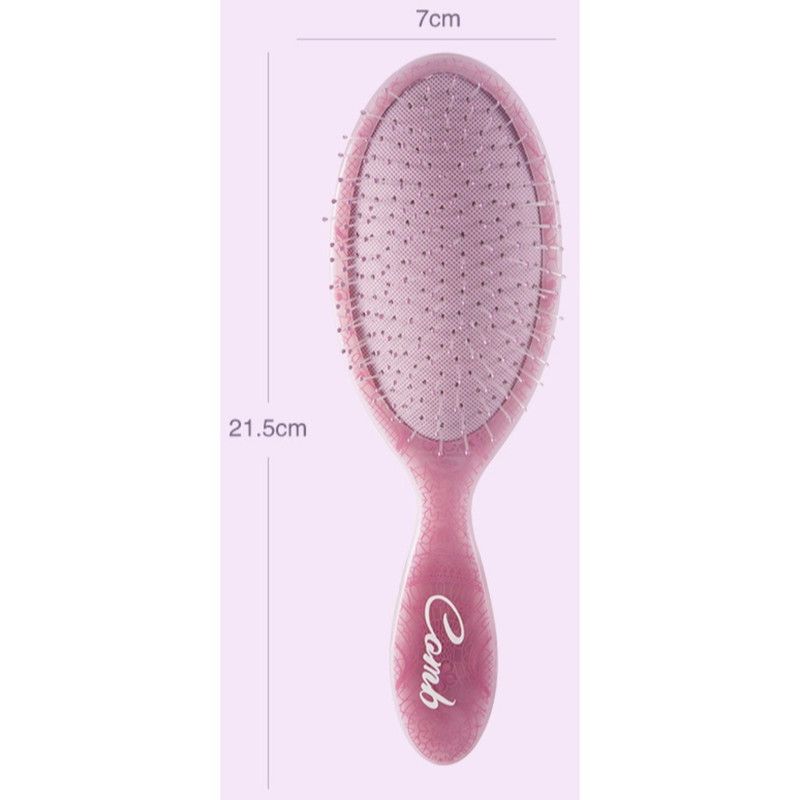 Vintage Totem Printed Air Cushion Comb, Highly Stylish Home Hair Brush—Green