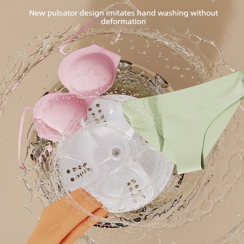 Portable Mini Underwear Socks Washing Machine, Rechargeable Travel Small Personal Laundry Washer
