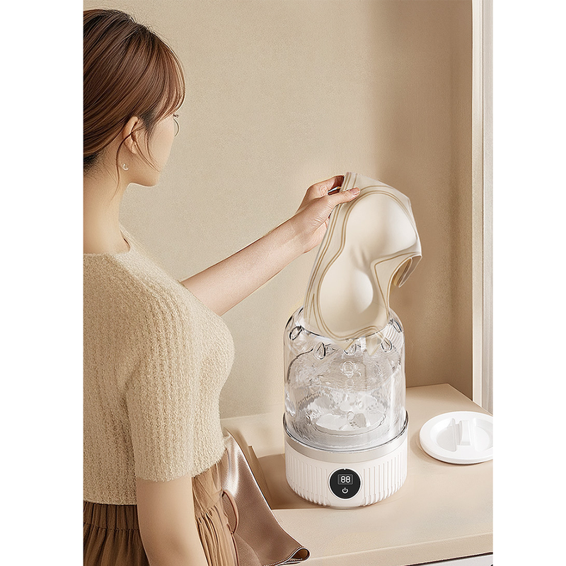 Portable Mini Underwear Socks Washing Machine, Rechargeable Travel Small Personal Laundry Washer