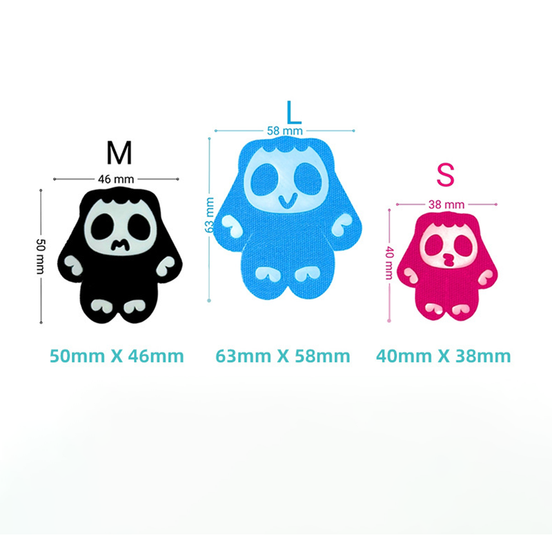 Dog Paw Stickers - Black - Size L - 8PCS