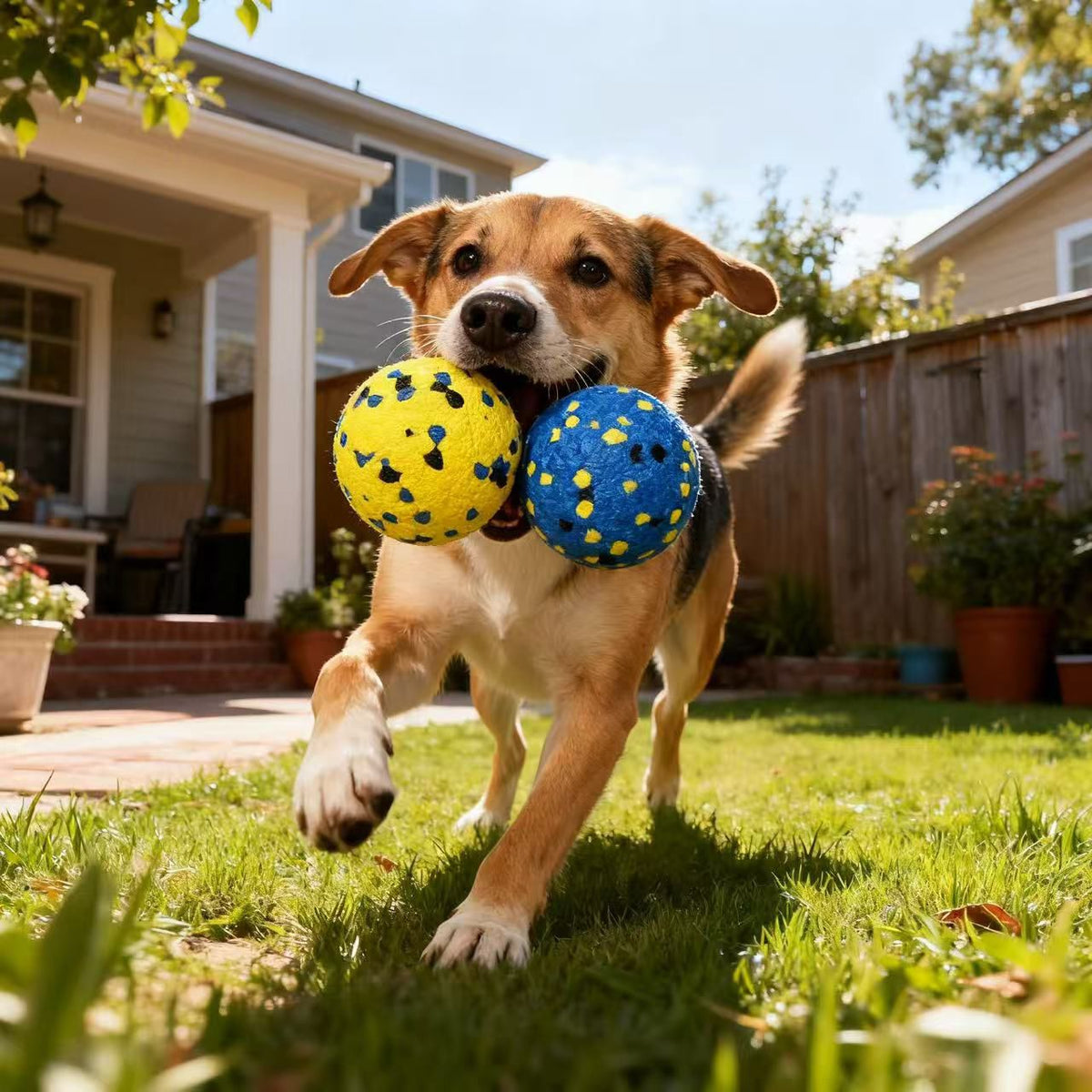 ETPU High Resilience Dog Ball Indestructible Chew Ball for Medium Large Dogs