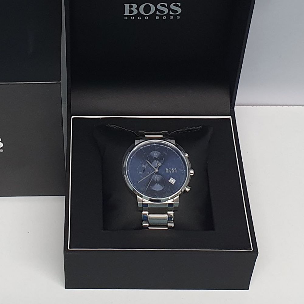 Hugo Boss 1513799 Peak Men's Watch, 44mm Two-Tone Stainless Steel Chronograph Wrist Watch for Men