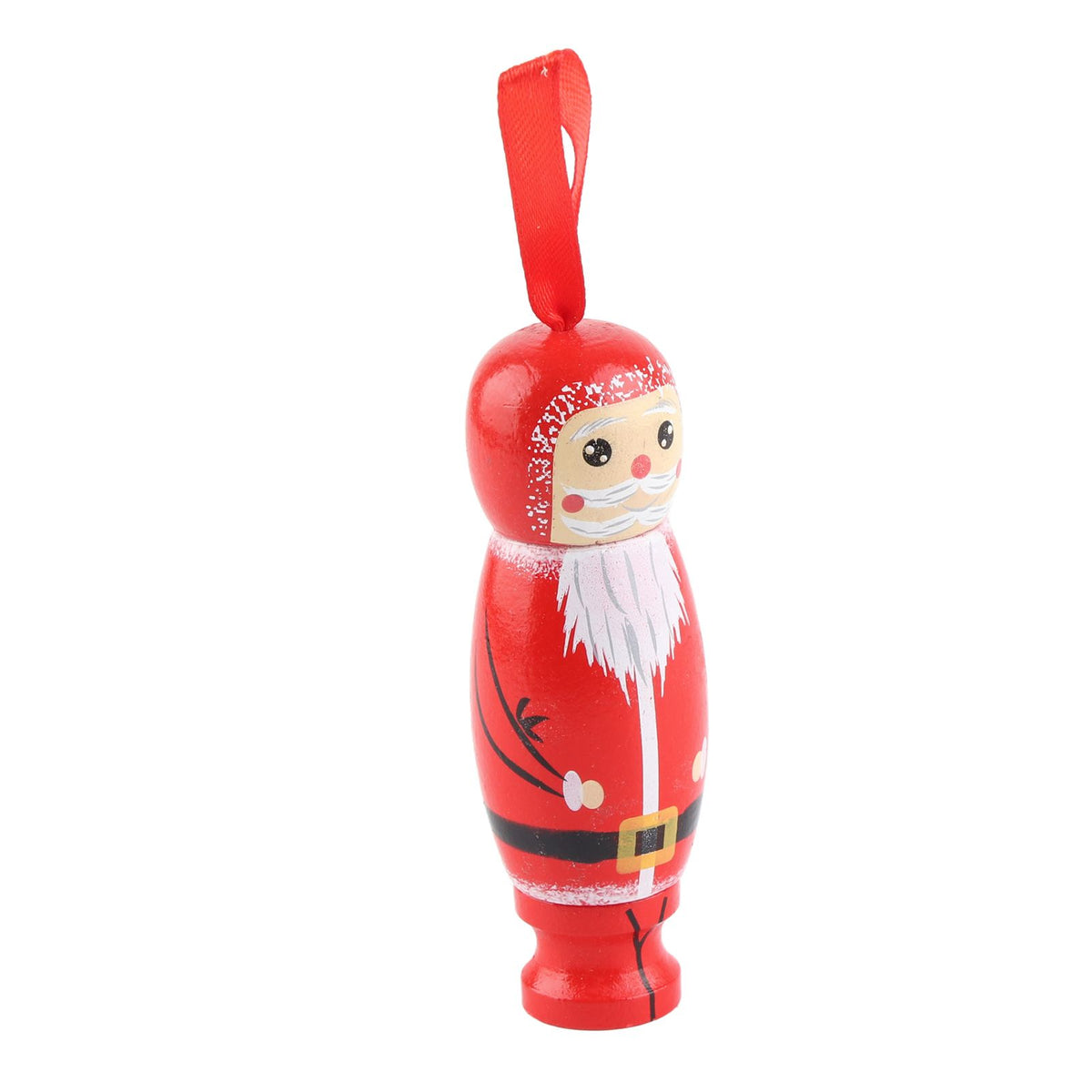 Santa Claus Pendant Funny Santa Ornament Christmas Tree Wooden Fun Crafts Decoration