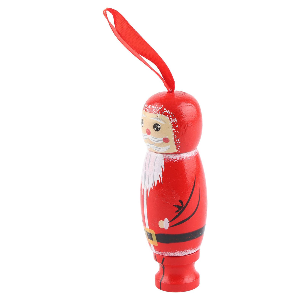 Santa Claus Pendant Funny Santa Ornament Christmas Tree Wooden Fun Crafts Decoration