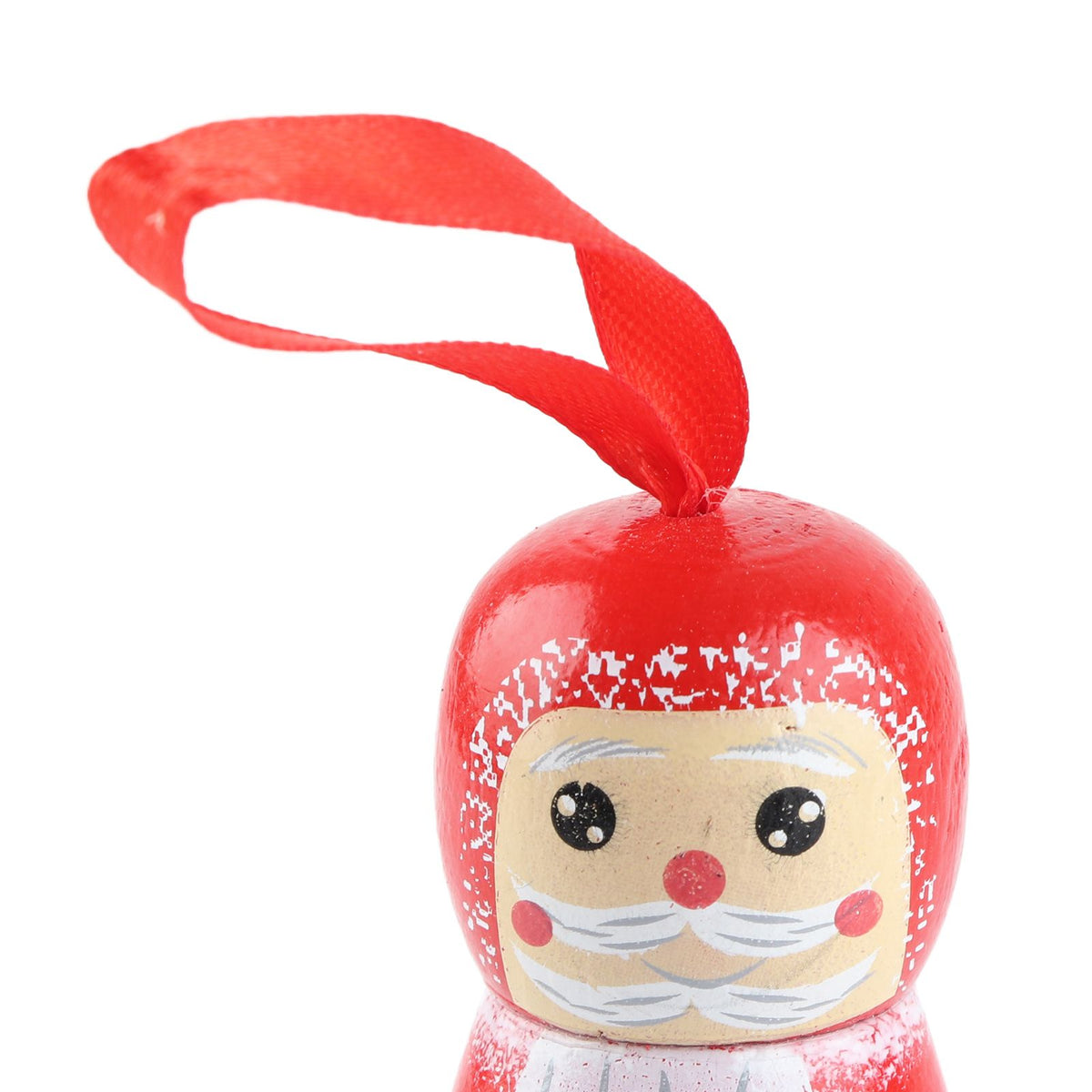 Santa Claus Pendant Funny Santa Ornament Christmas Tree Wooden Fun Crafts Decoration