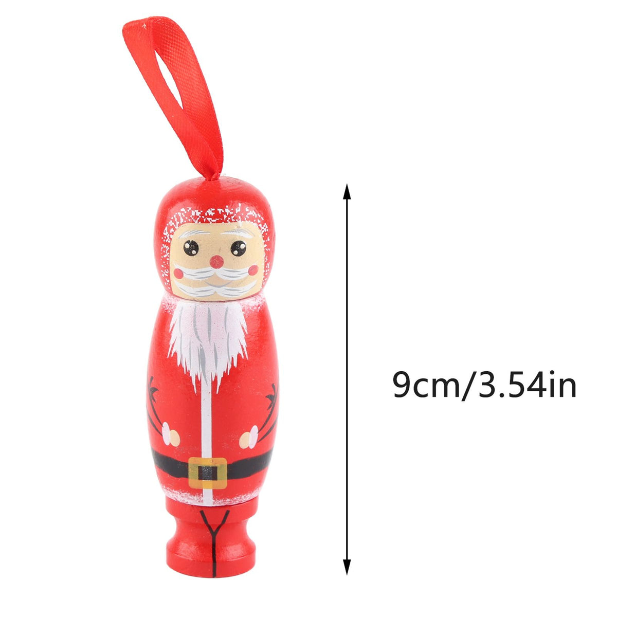 Santa Claus Pendant Funny Santa Ornament Christmas Tree Wooden Fun Crafts Decoration