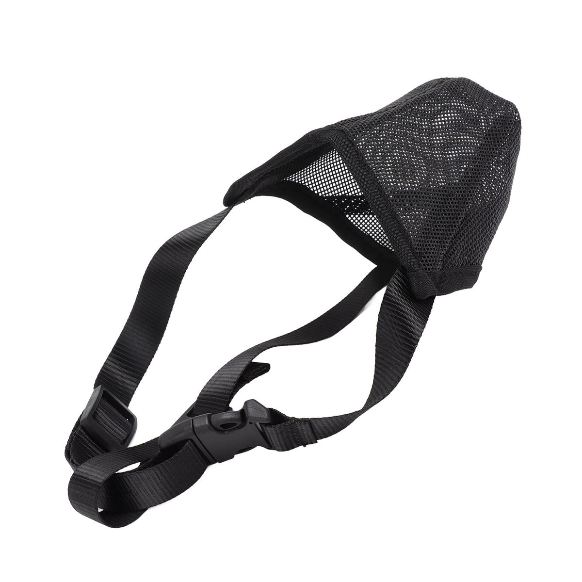 Dog Muzzle Soft Mesh Poisoned Bait Protection Pet Mouth Cover with Adjustable Straps for Small Medium Large Dogs 13x16cm / 5.1x6.3in