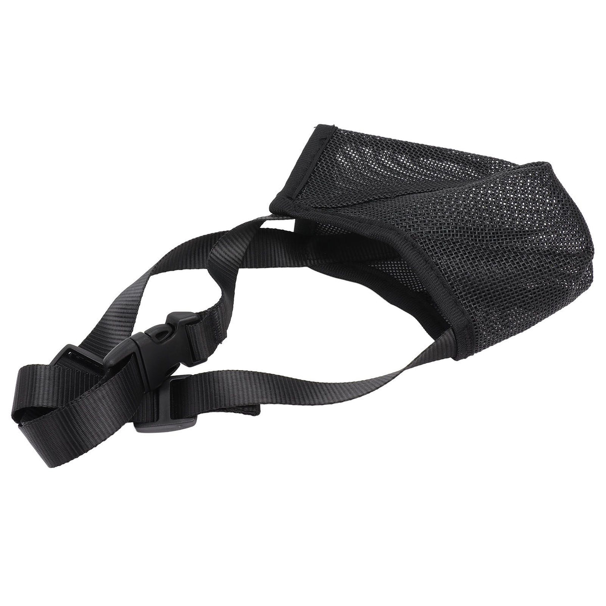 Dog Muzzle Soft Mesh Poisoned Bait Protection Pet Mouth Cover with Adjustable Straps for Small Medium Large Dogs 13x16cm / 5.1x6.3in