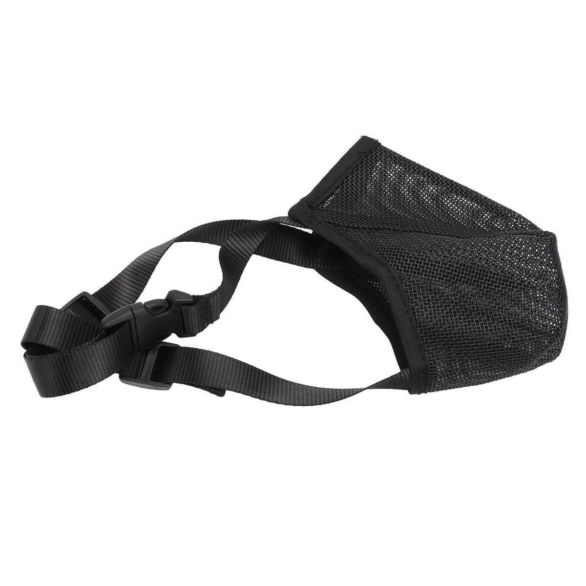 Dog Muzzle Soft Mesh Poisoned Bait Protection Pet Mouth Cover with Adjustable Straps for Small Medium Large Dogs 13x16cm / 5.1x6.3in