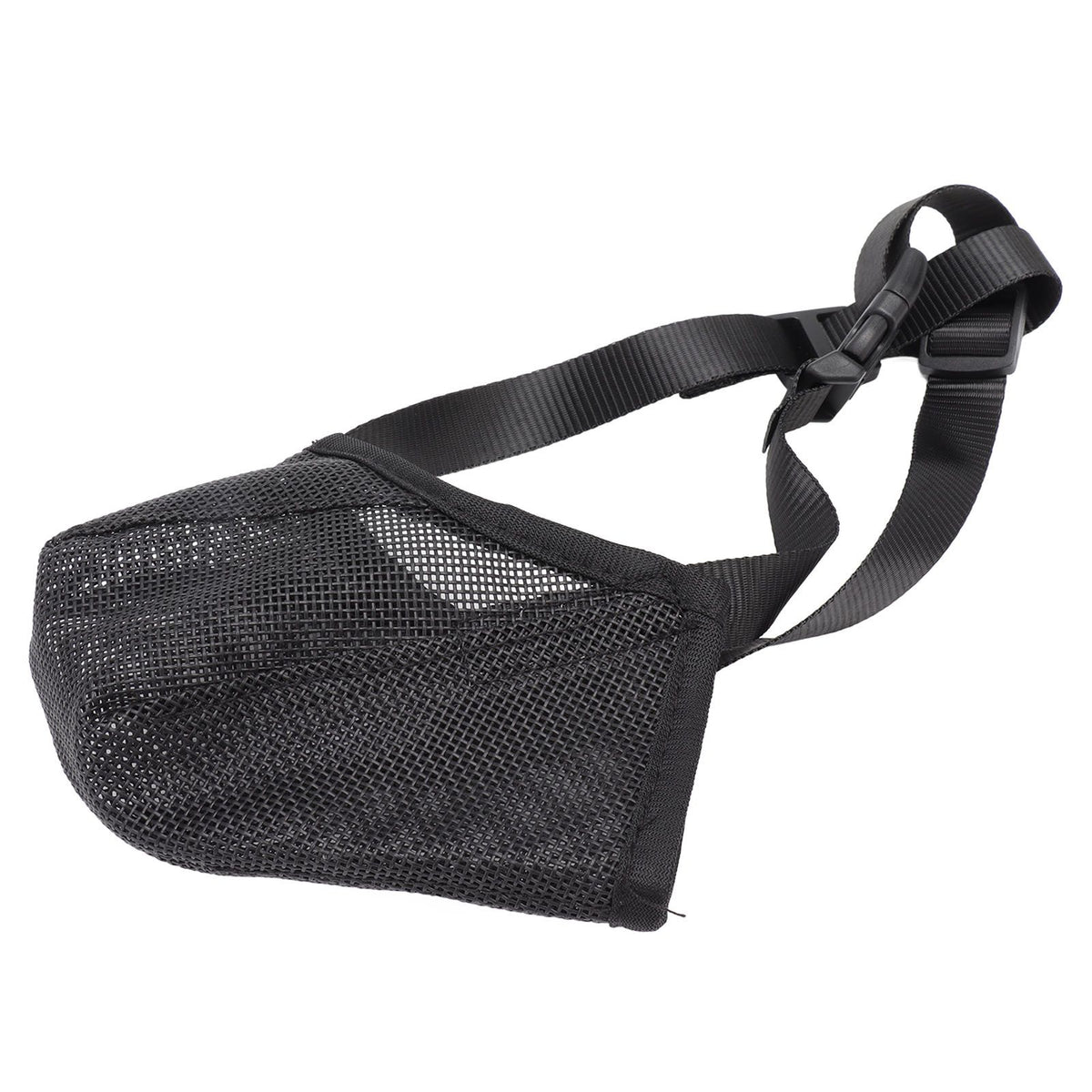 Dog Muzzle Soft Mesh Poisoned Bait Protection Pet Mouth Cover with Adjustable Straps for Small Medium Large Dogs 13x16cm / 5.1x6.3in