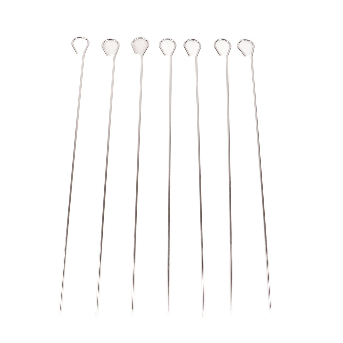 20pcs Barbecue Utensils Food Grade Stainless Steel Skewer Fork Knife BBQ Tool Set for Camping Hiking