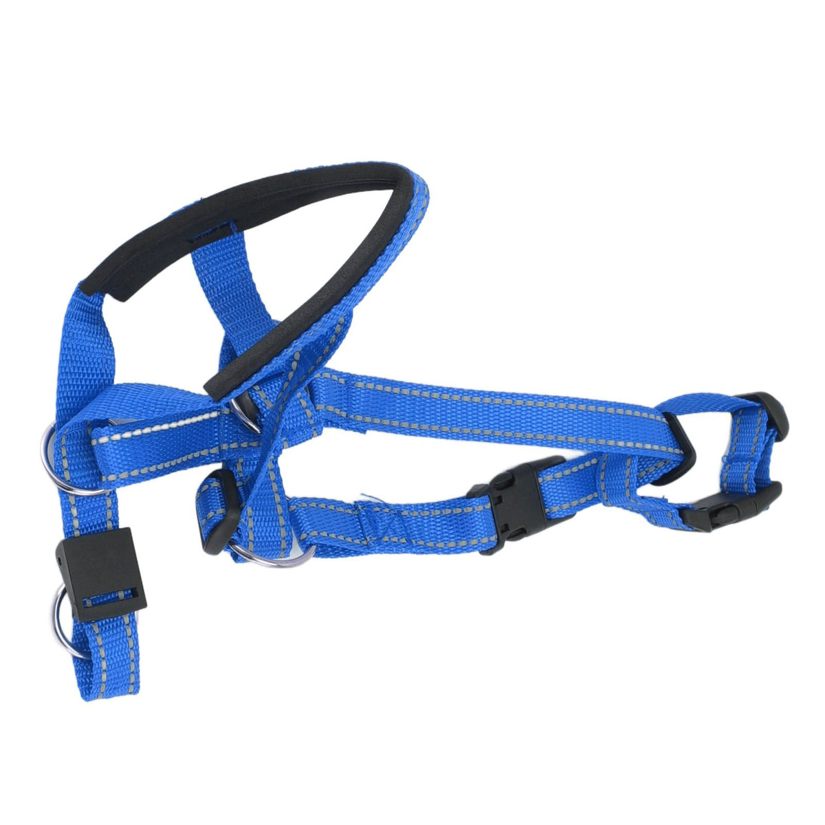 Dog Head Collar Breathable Dog Head Harness Dog Mouth Cover with Adjustable Strap for Outdoor Blue XL