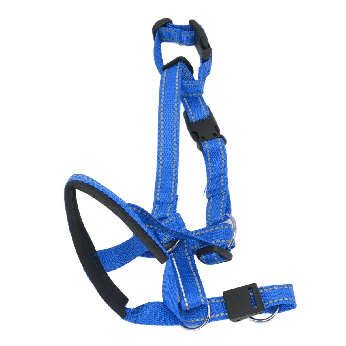 Dog Head Collar Breathable Dog Head Harness Dog Mouth Cover with Adjustable Strap for Outdoor Blue XL