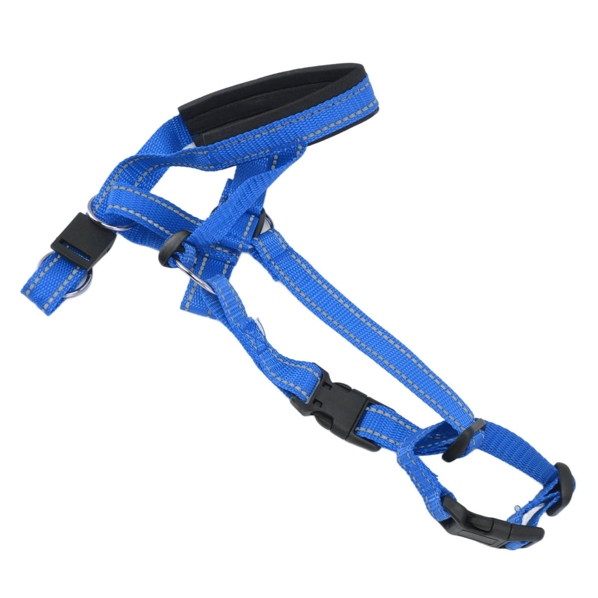 Dog Head Collar Breathable Dog Head Harness Dog Mouth Cover with Adjustable Strap for Outdoor Blue XL