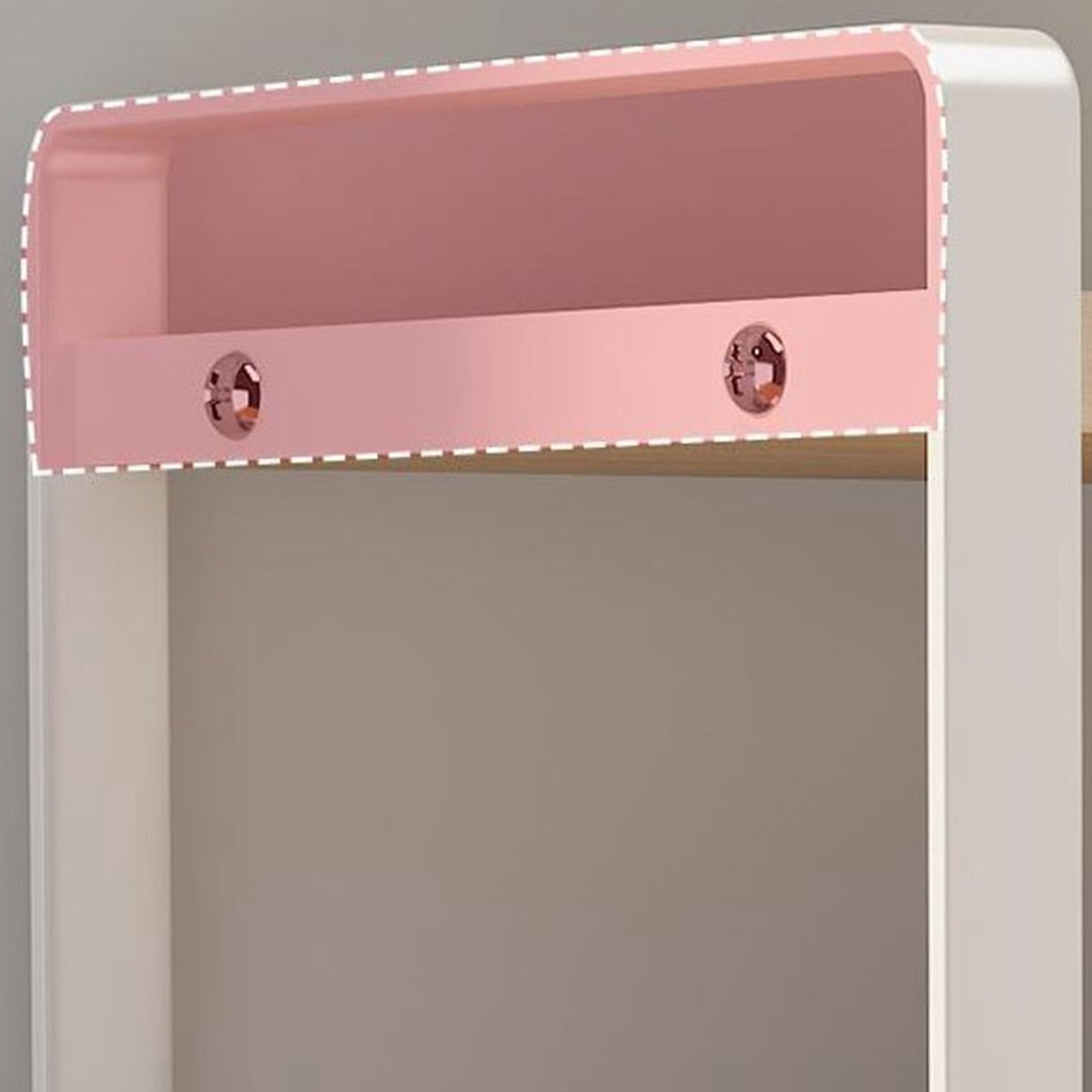 Desktop Bookshelf Organizer Desktop Organizer Office Storage Rack Warm White Simple Style