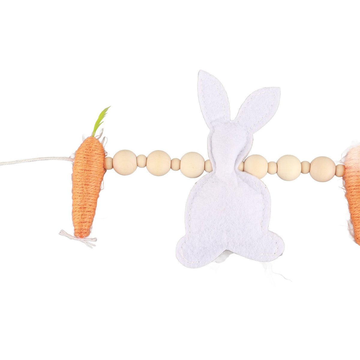Easter Bunny Carrot Wreath Decor Spring Garland for Home Party Supplies Happy Easter Party Gifts