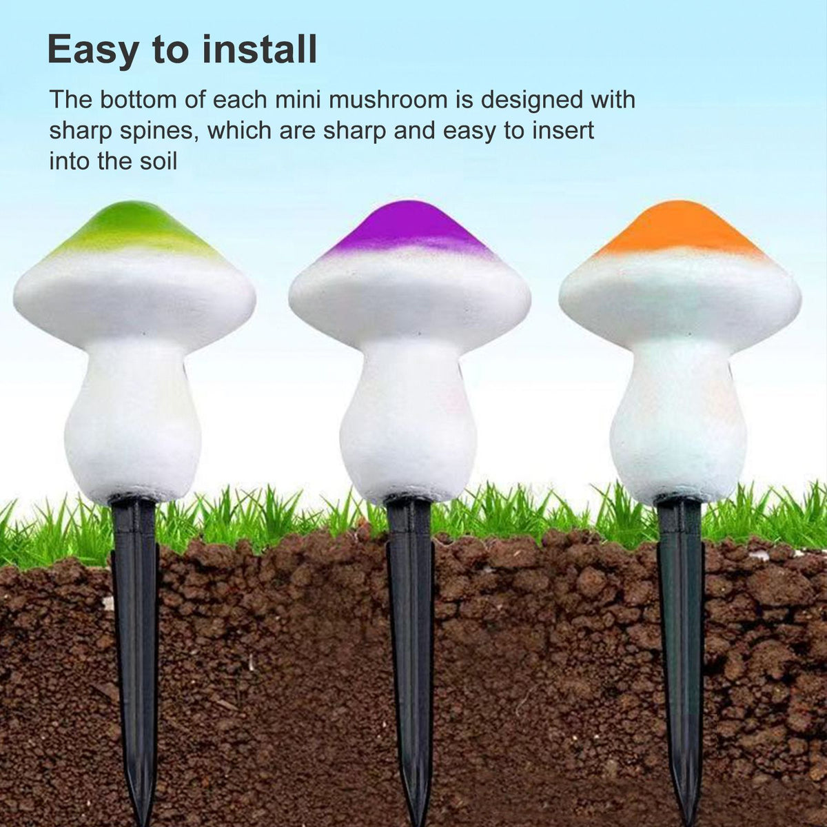 Lawn Garden Mushroom Lights LED Mushroom Lights String Outdoor Decorative Lights