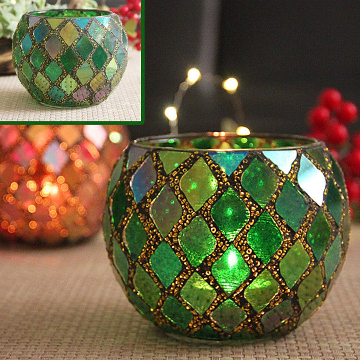 Glass Candle Holder DIY Incense Candle Cup Succulent Flower Pot Pen Holder For Wedding Parties Home Decor