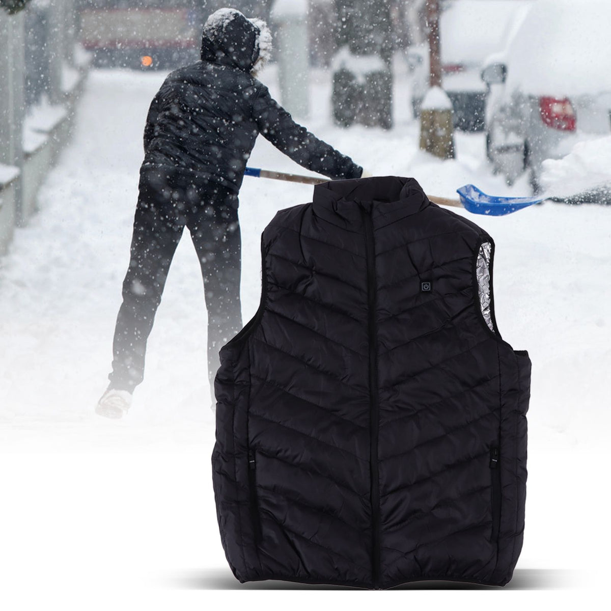 Winter Warm Heated Vest Washable USB Charging Warm Electric Vest for Winter Outdoor2XL