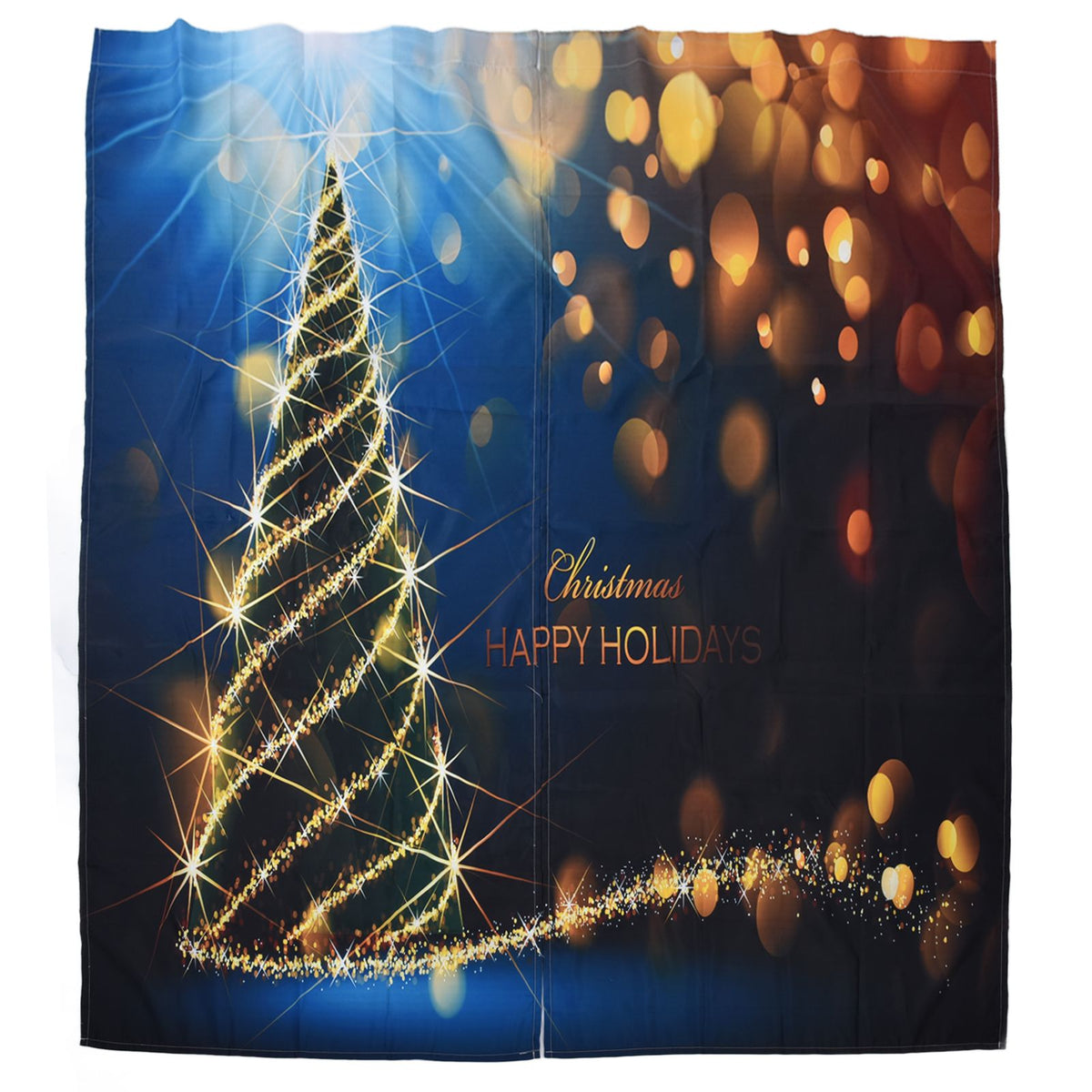 Christmas Curtain 3D Digital Printing Merry Christmas Outdoor Curtain for Outdoor Porch Balcony Christmas Decoration170x200cm Christmas 10