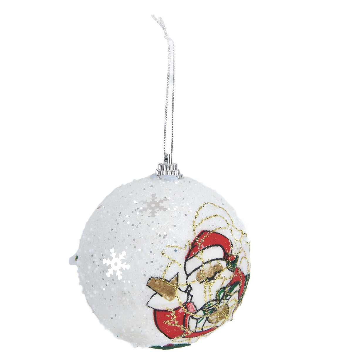 3PCS Christmas Ball Foam Hanging Christmas Tree Ornament for Festival Party DecorationWhite