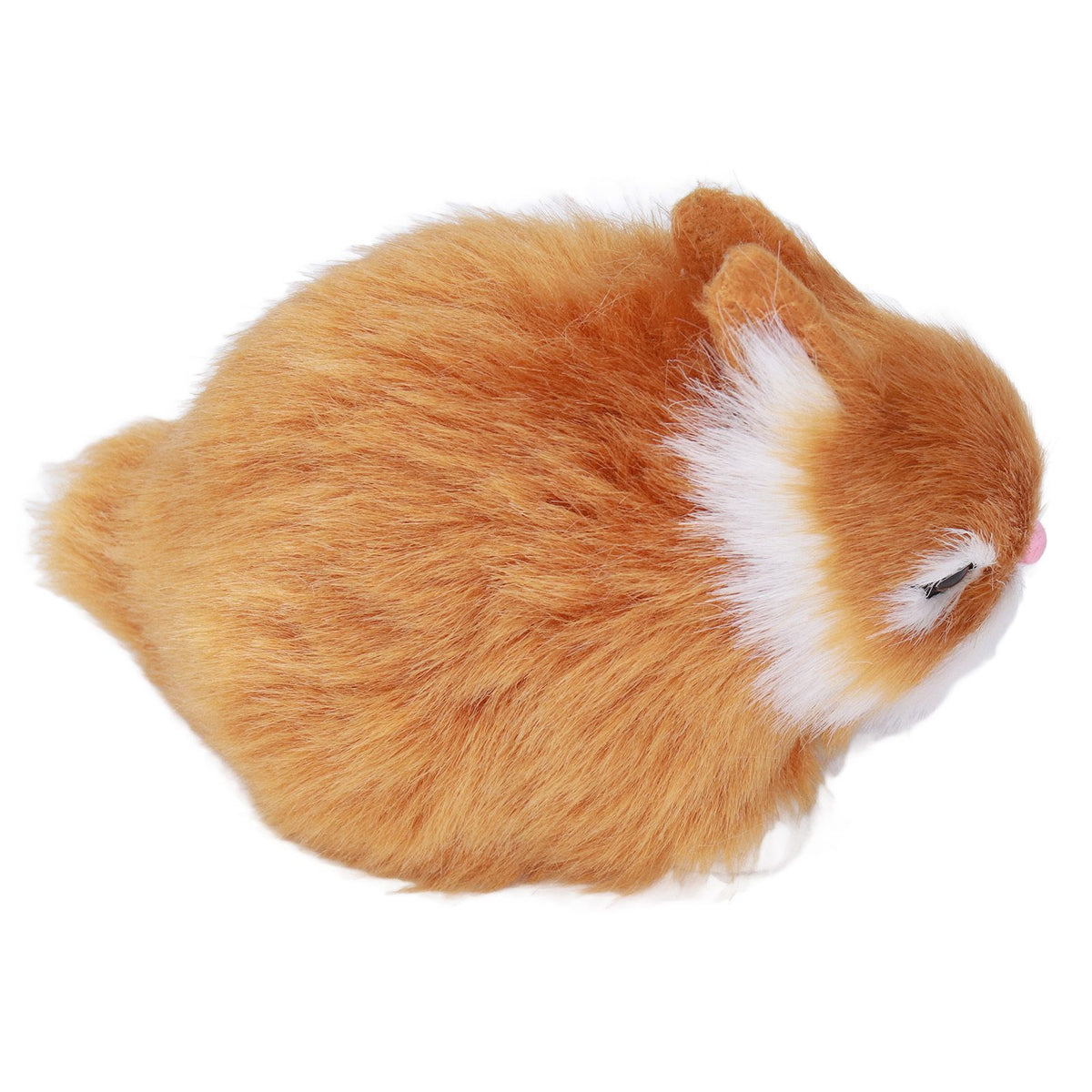 Miniature Plush Rabbits Plastic Plush Material Soft Comfortable Durable Rabbits Stuffed Doll for Table DecorationOrange