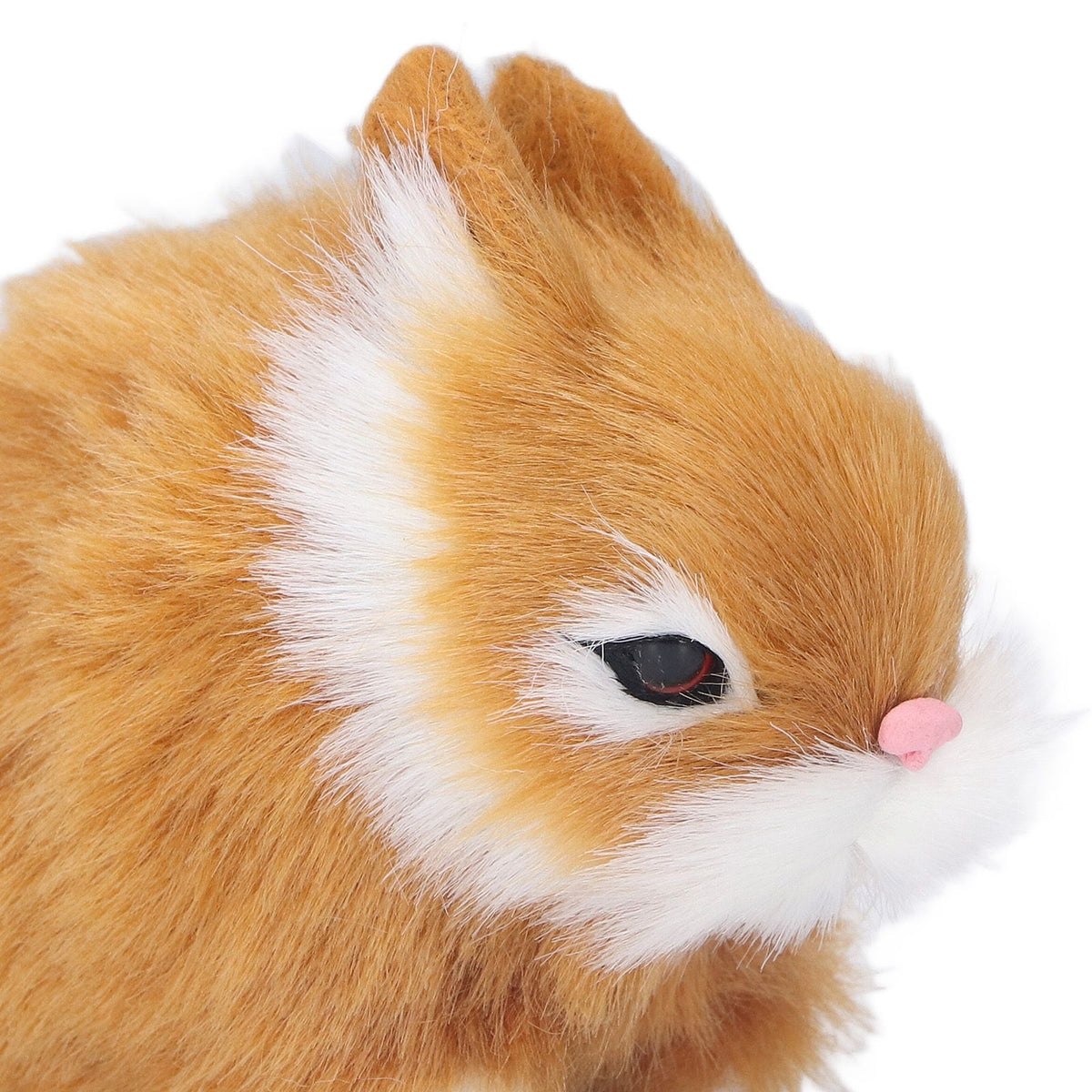 Miniature Plush Rabbits Plastic Plush Material Soft Comfortable Durable Rabbits Stuffed Doll for Table DecorationOrange