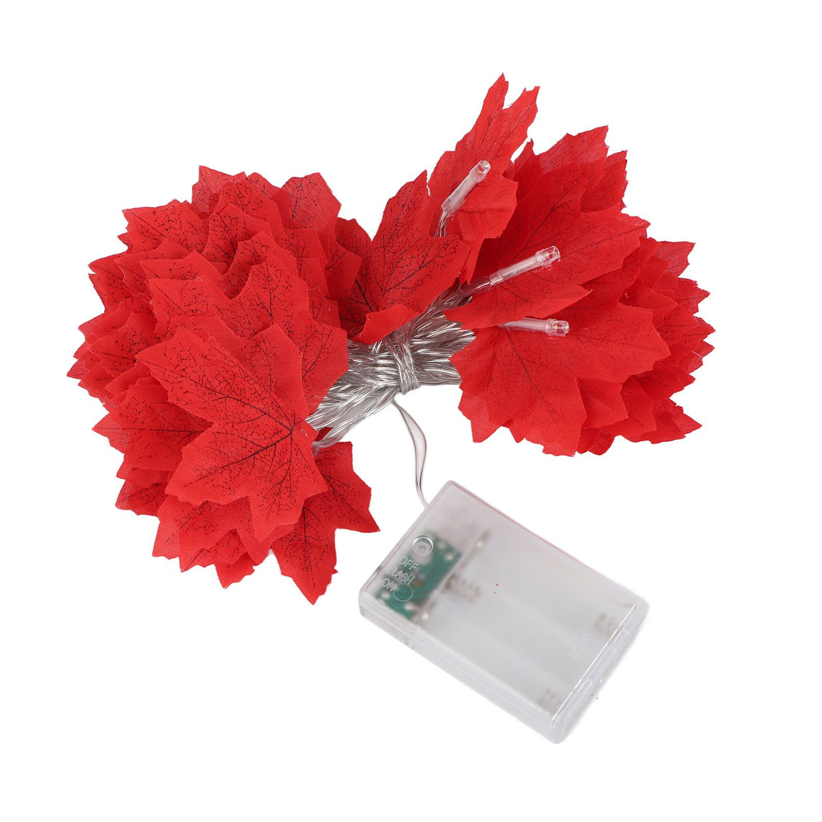 Maple Leaves String Lights 4m/13.12ft 40LEDs Twinkle Hanging Lighting Decorations for Christmas Halloween
