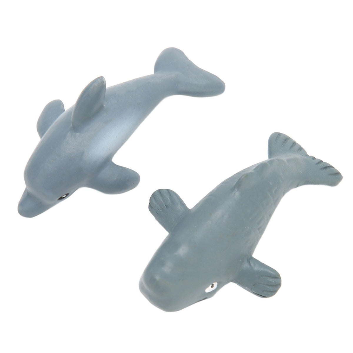 2PCS Whale Ornament Cute Whale Look Modern Style Whale Figurine Resin Ornament for Home Decoration Mini Garden Cake