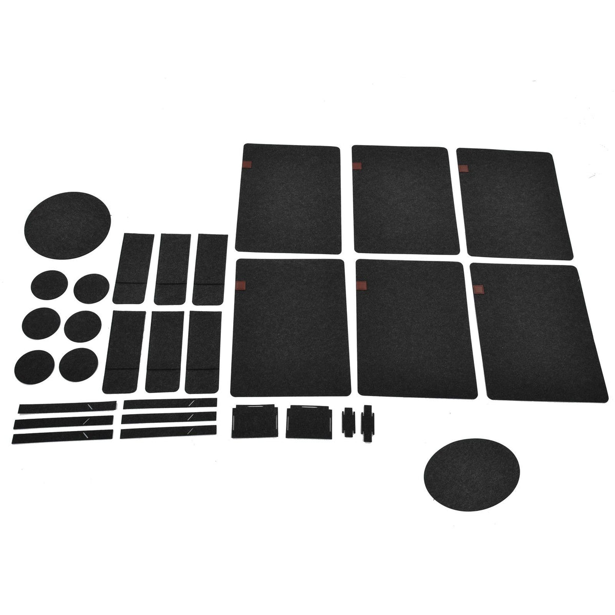 27Pcs Felt Placemat Anti Scratch Insulated Anti Slip Felt Table Mats Set for Home Dining Room Kitchen Hotel