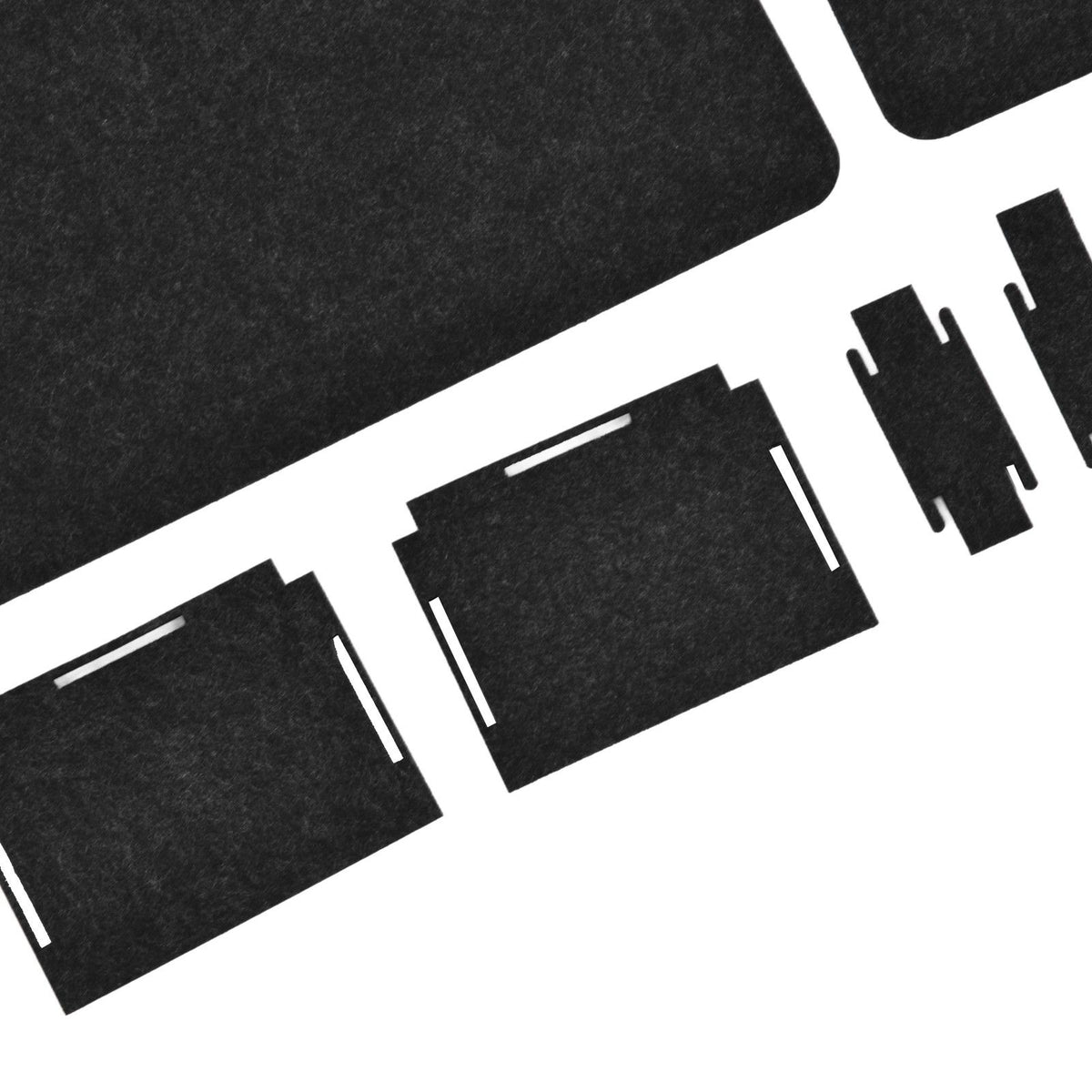 27Pcs Felt Placemat Anti Scratch Insulated Anti Slip Felt Table Mats Set for Home Dining Room Kitchen Hotel