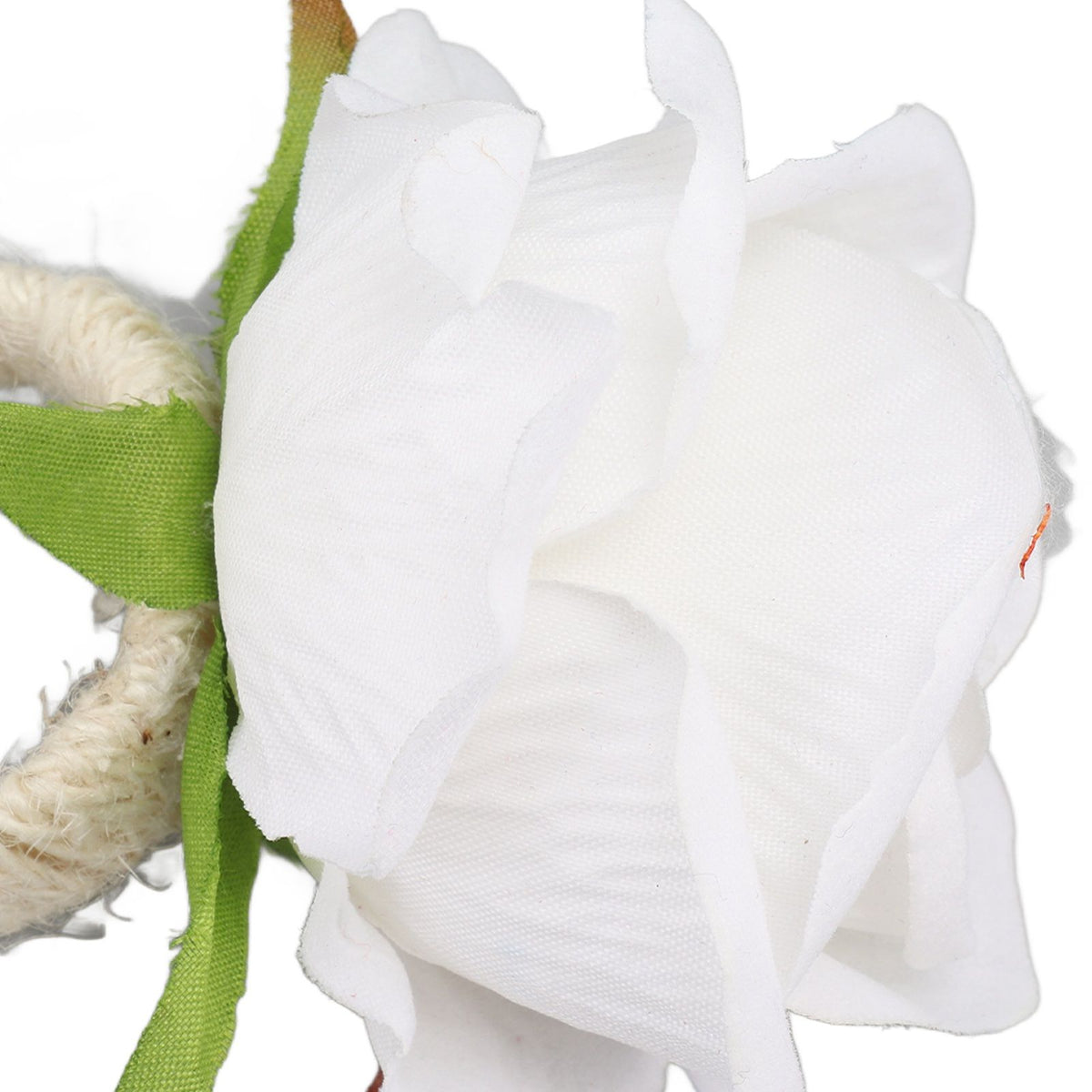 4PCS Rose Napkin Ring Simulated Plastic Reusable Vine Design Napkin Holder Ring for Restaurant White