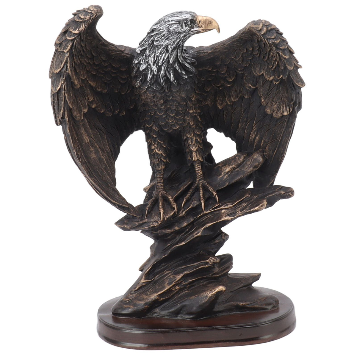 Eagle Statue Resin Vivid Ingenious Durable Decorative Vintage Eagle Figurine for Office