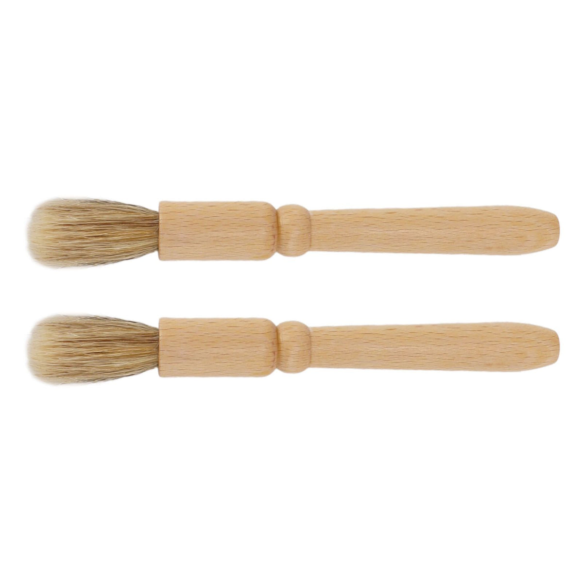 2 Pcs Coffee Grinder Cleaning Brush Wooden Tabletop Brush Cleaner for Bean Grain Coffee Tool