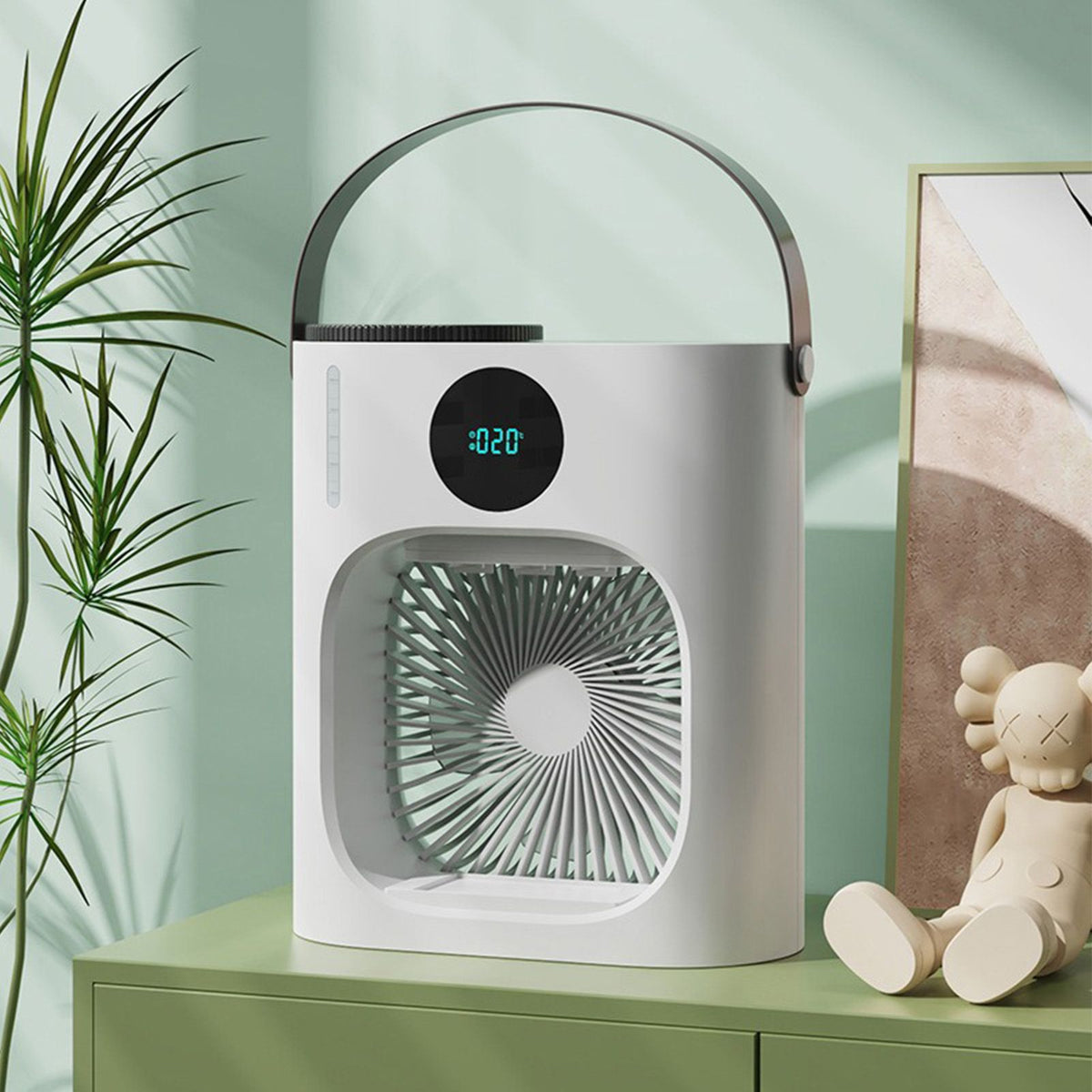 Mini Air Conditioner 900ML 3 Speeds Low Noise Cooling Humidifying USB Portable Air Cooler