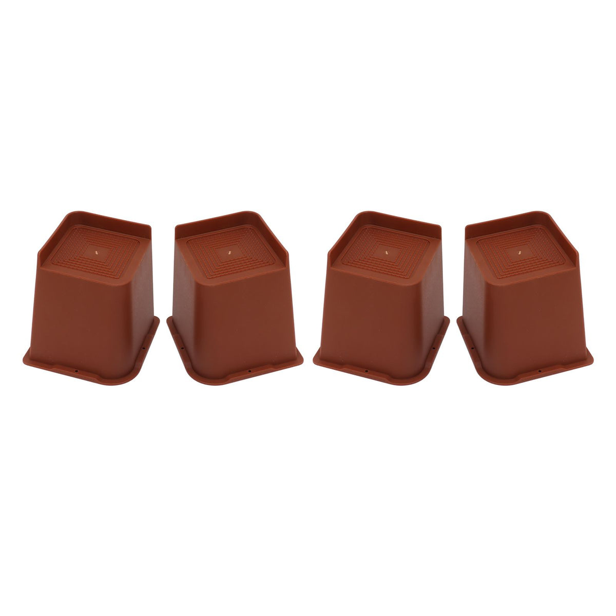 4PCS Heavy Duty Bed Chair Riser L Shaped 6in Anti Slip Furniture Extra Raiser for Bedroom