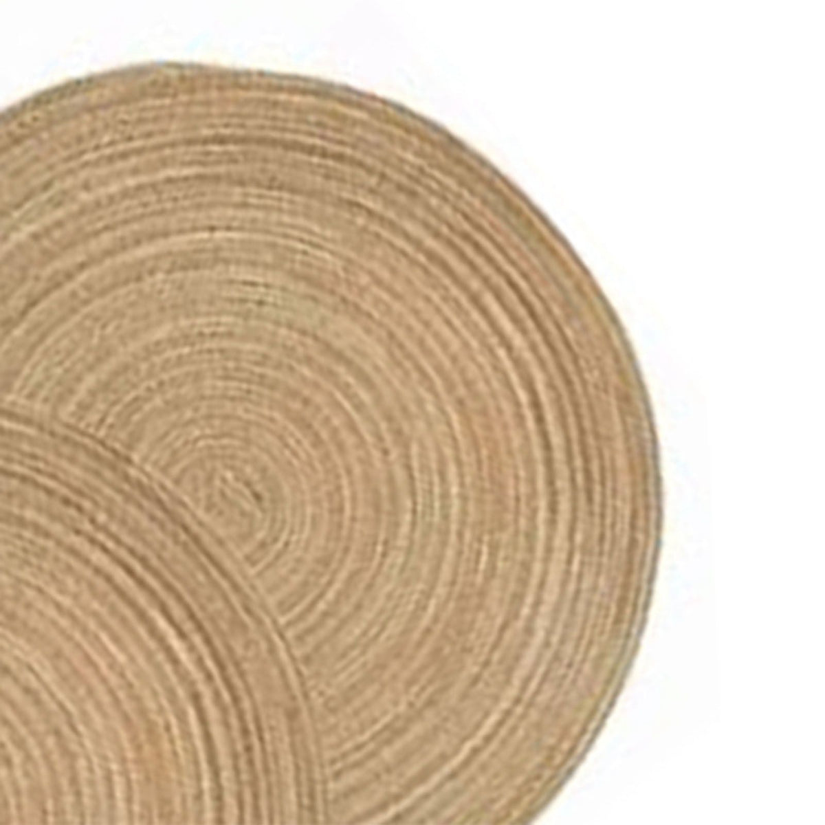 6pcs Round Placemats Slip Proof Prevent Scalding Insulation Decorative Woven Table Mats for Home Cafe Khaki 11.8in