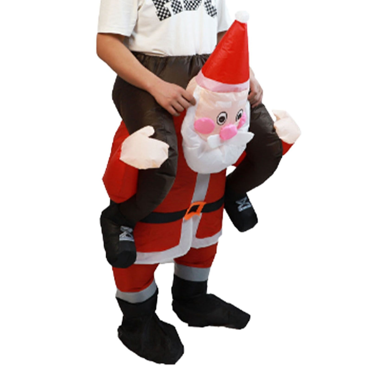Santa Costume Funny Father Christmas Riding Inflatable Show Party Cosplay Role Playing Props Adult(150-190cm)