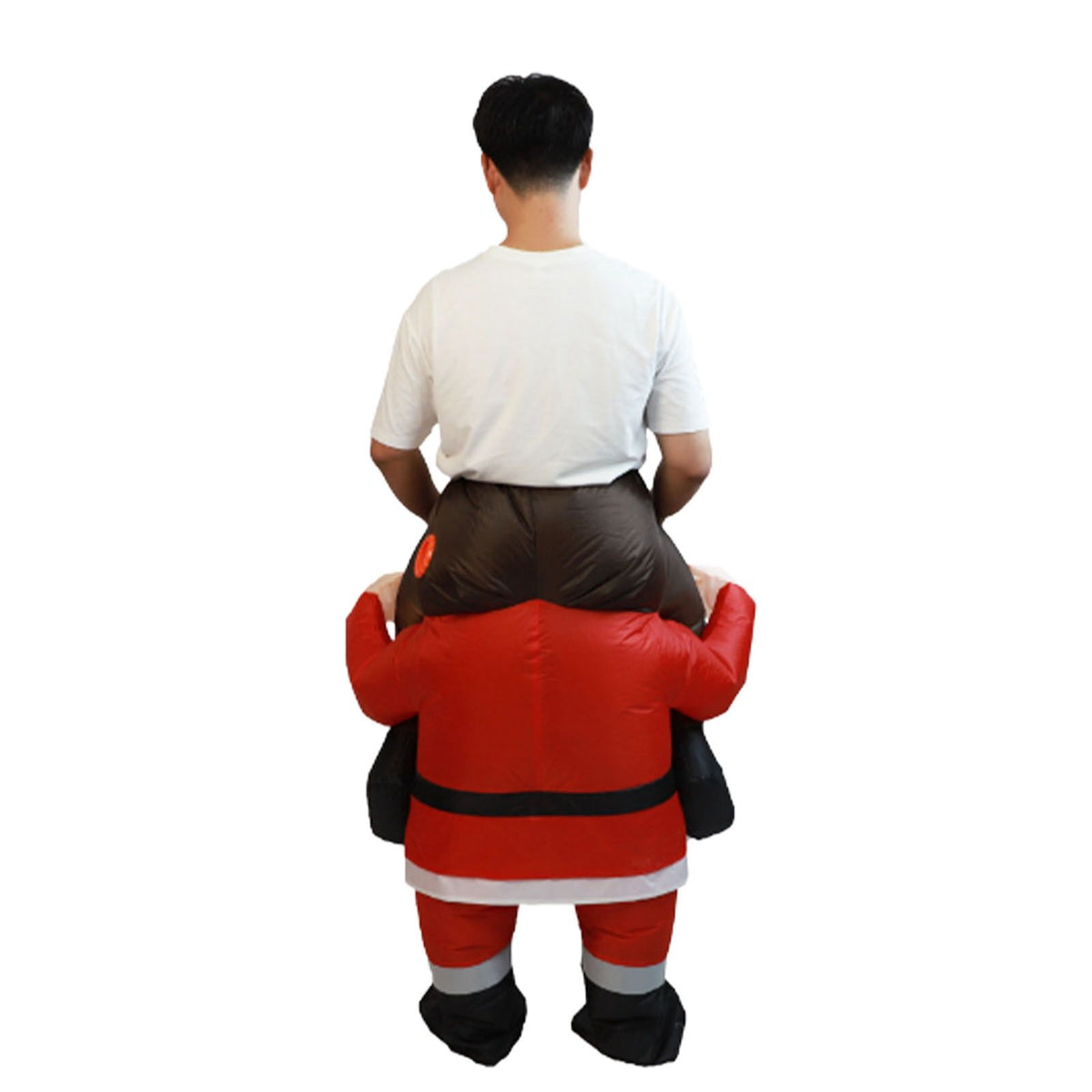 Santa Costume Funny Father Christmas Riding Inflatable Show Party Cosplay Role Playing Props Adult(150-190cm)