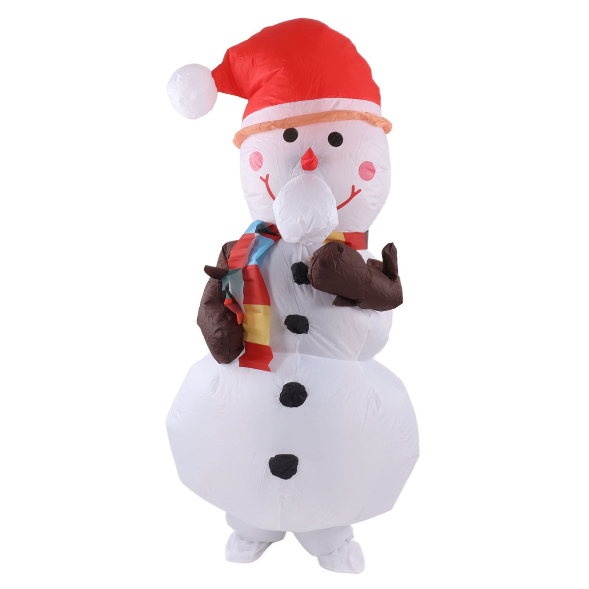 Inflatable Christmas Costume Funny Blow Up Christmas Party Doll Suit for 150‑190cm Adult Cosplay Tree Branch Snowman